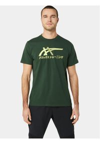 Asics T-Shirt Tiger Tee 2031D123 Zielony Ahletic Fit. Kolor: zielony. Materiał: bawełna, syntetyk