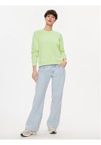 Calvin Klein Jeans Bluza Embro Badge J20J223085 Zielony Regular Fit. Kolor: zielony. Materiał: bawełna
