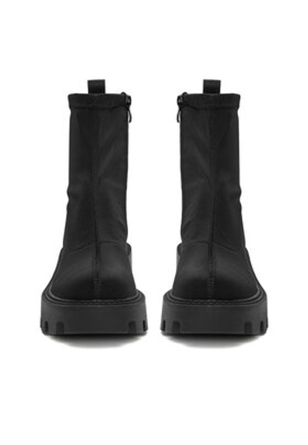 DeeZee Botki 67091-8 Czarny. Kolor: czarny. Materiał: materiał