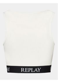 Replay Top W3782C.000.23687P Écru Slim Fit. Materiał: bawełna #8