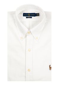 Polo Ralph Lauren Koszula Core Replen 710549084 Biały Slim Fit. Typ kołnierza: polo. Kolor: biały. Materiał: bawełna #5
