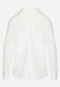 Born2be - Biała Koszula z Koronkową Lamówką Latorena. Kolor: biały. Materiał: koronka. Styl: elegancki #6