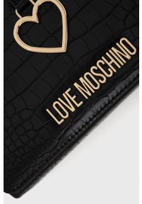 Love Moschino - Torebka. Kolor: czarny. Rodzaj torebki: na ramię