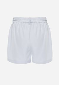 Renee - Niebieskie Spódnico-Szorty w Eleganckim Stylu z Wąskim Paskiem z Klamrą Ynislia. Kolor: niebieski. Styl: elegancki #5