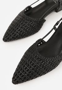 Renee - Czarne Sandały z Plecioną Cholewką Triscan. Zapięcie: sprzączka. Kolor: czarny. Sezon: wiosna #6