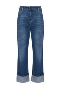Rinascimento Jeansy CFC0125144003 Niebieski Loose Fit. Kolor: niebieski