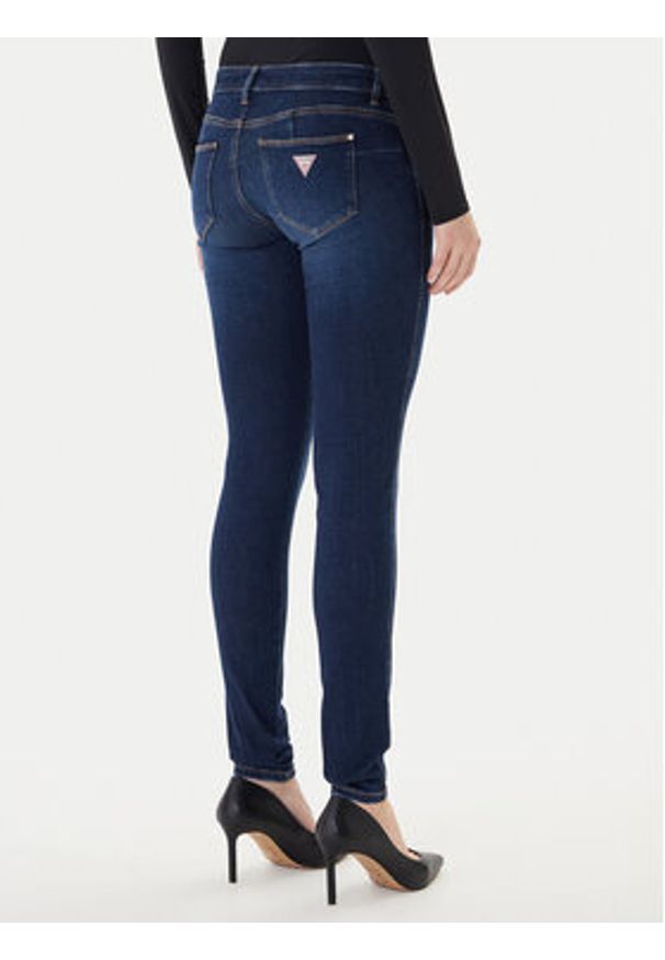 Guess Jeansy W2YAJ2 D4Q03 Niebieski Skinny Fit. Kolor: niebieski