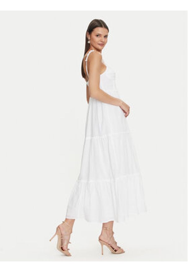 Gina Tricot Sukienka letnia 22563 Écru Regular Fit. Materiał: bawełna. Sezon: lato