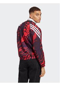 Adidas - adidas Bluza Future Icons Graphic Crew Sweatshirt IC8266 Czerwony Loose Fit. Kolor: czerwony. Materiał: syntetyk