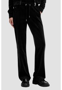 Juicy Couture - JUICY COUTURE Czarne spodnie dresowe z cyrkoniami Tina, Rozmiar S. Kolor: czarny. Materiał: dresówka #1
