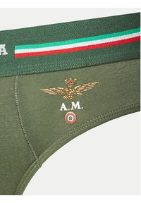 Aeronautica Militare Komplet 2 par slipów AM1USL001 Khaki. Kolor: brązowy. Materiał: bawełna