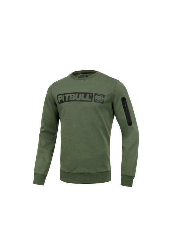 PITBULL - Bluza męska Pitbull Beyer. Typ kołnierza: kaptur. Kolor: zielony