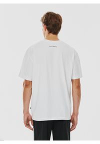 Pako Lorente - PAKO LORENTE – Biały męski t-shirt basic. Okazja: na co dzień. Kolor: czarny, biały. Materiał: bawełna. Styl: casual #6