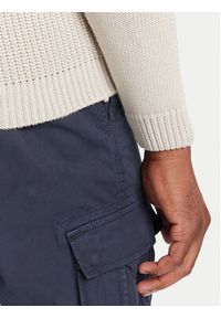 Aeronautica Militare Sweter 252MA1571UL00409 Beżowy Slim Fit. Kolor: beżowy. Materiał: bawełna #3