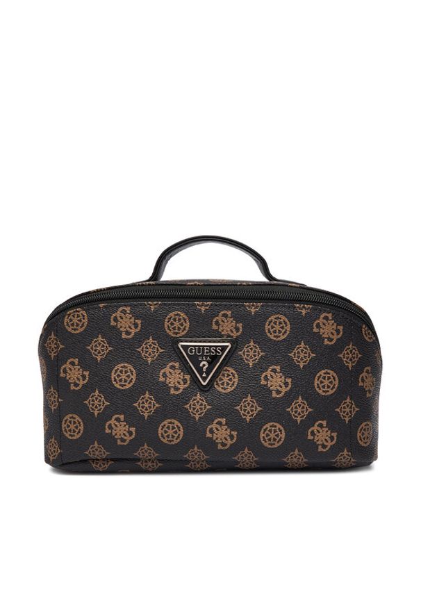 Guess Kosmetyczka Wilder Travel TWHP74 52067 Brązowy. Kolor: brązowy. Materiał: skóra