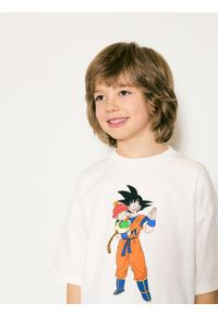 Reserved - T-shirt Dragon Ball Z - złamana biel. Materiał: dzianina, bawełna #1