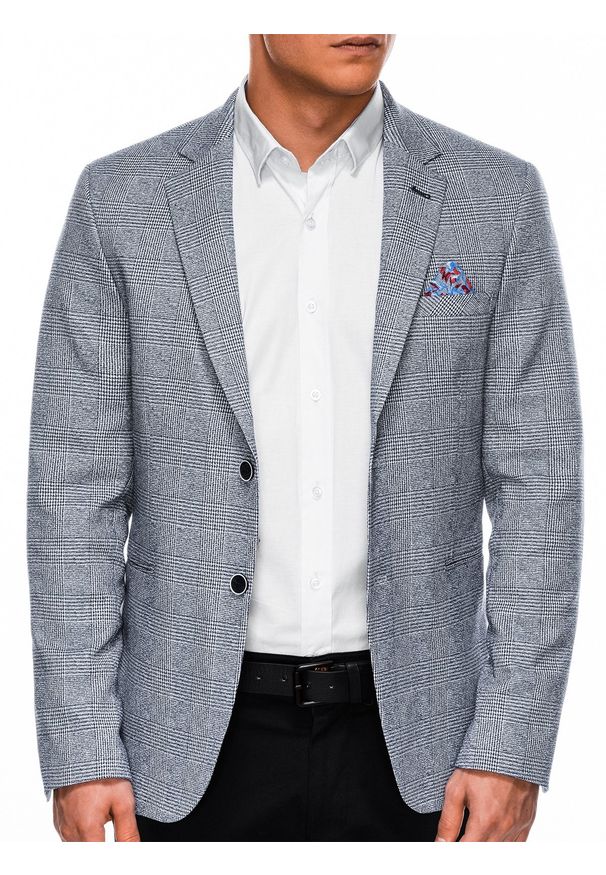 Niebieska marynarka Ombre Clothing casualowa, na co dzień