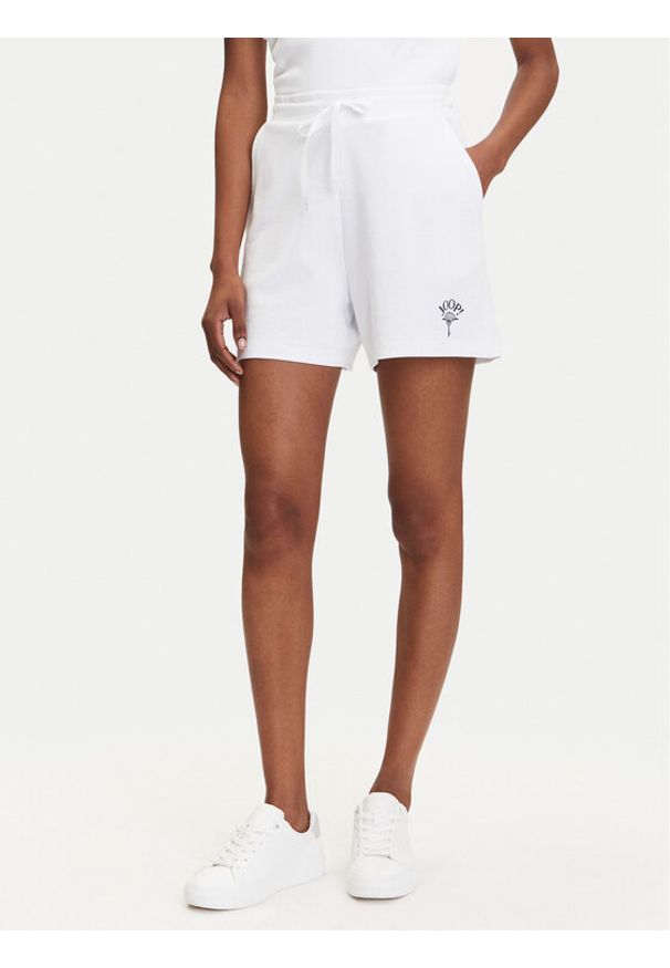 JOOP! Szorty sportowe 10224410 Biały Regular Fit. Kolor: biały. Materiał: bawełna