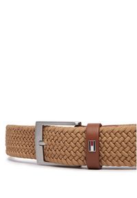 TOMMY HILFIGER - Tommy Hilfiger Pasek Adan 3.5 Elastic AM0AM13824 Brązowy. Kolor: brązowy. Materiał: materiał #2