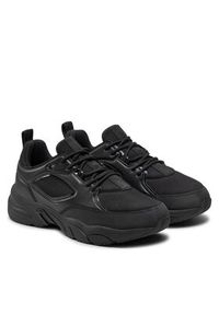 Calvin Klein Jeans Sneakersy Retro Tennis Low Lace Mix Mg Mtr YW0YW01497 Czarny. Kolor: czarny. Materiał: skóra #5