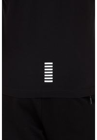 EA7 Emporio Armani - EA7 Czarna męska koszulka polo, Rozmiar XL. Typ kołnierza: polo. Kolor: czarny #7