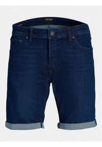 Jack & Jones - Jack&Jones Szorty jeansowe Jjirick 12250177 Niebieski Regular Fit. Kolor: niebieski. Materiał: bawełna