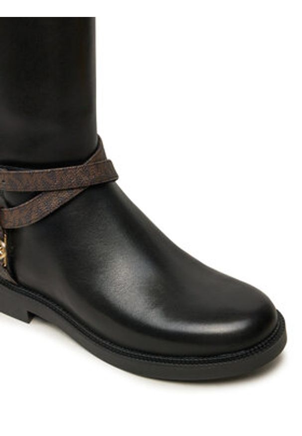 MICHAEL Michael Kors Kozaki Abigail Leather Riding Boot 40F4ABMB7L Czarny. Kolor: czarny. Materiał: skóra