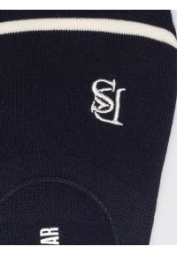 Big-Star - Stopki damskie bawełniane granatowe Nastka 403. Kolor: niebieski. Materiał: bawełna. Wzór: haft #2