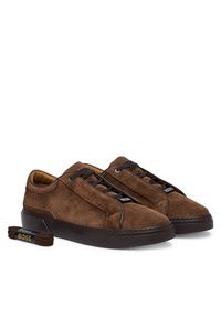 BOSS Sneakersy Gary 50534292 Brązowy. Kolor: brązowy. Materiał: skóra, zamsz #3