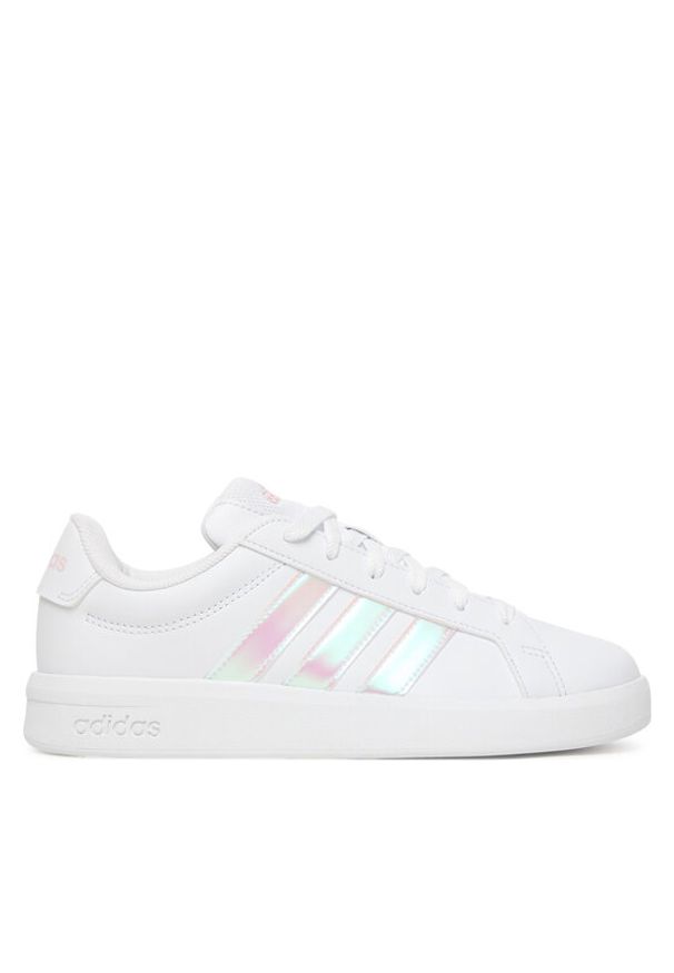 Adidas - adidas Sneakersy Grand Court 3.0 JQ1978 Biały. Kolor: biały. Materiał: skóra