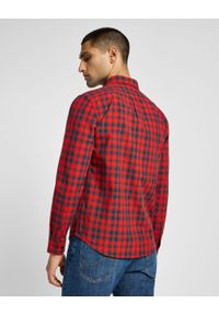 Lee - MESKA KOSZULA LEE BUTTON DOWN RED 112355643. Typ kołnierza: button down #5