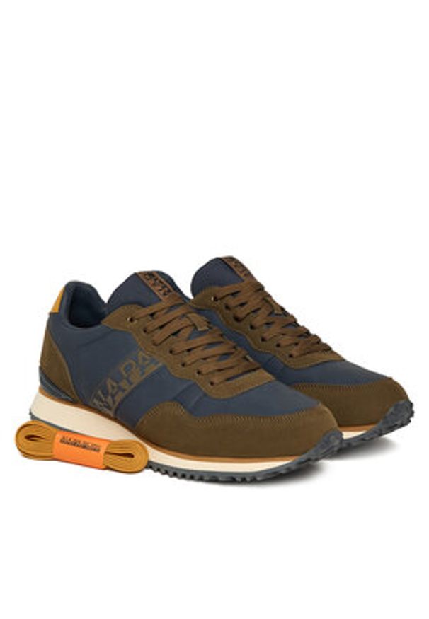 Napapijri Sneakersy Cosmos NP0A88XV Brązowy. Kolor: brązowy. Materiał: materiał
