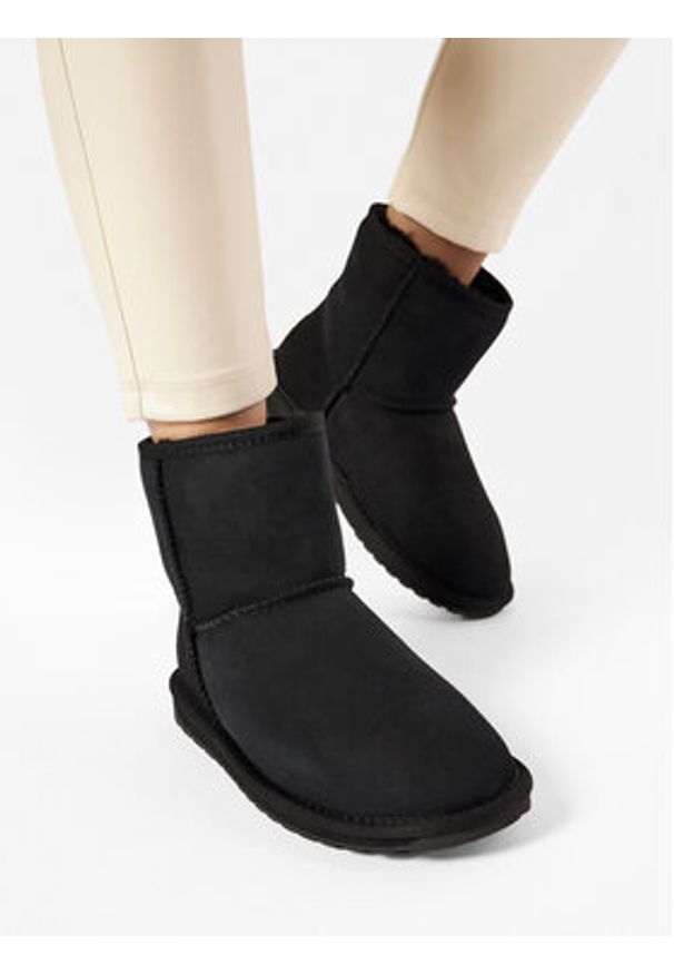 EMU Australia Śniegowce Stinger Mini W10003 Czarny. Kolor: czarny. Materiał: skóra