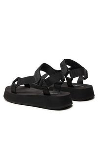 Calvin Klein Jeans Sandały Sandal Velcro Webbing In Mtl YW0YW01480 Czarny. Kolor: czarny #3