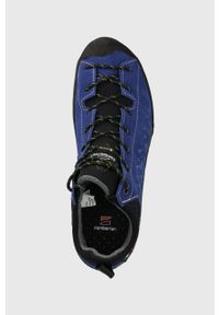 Zamberlan buty Salathe GTX męskie. Zapięcie: sznurówki. Kolor: niebieski. Materiał: tworzywo sztuczne, skóra, zamsz, guma. Szerokość cholewki: normalna. Technologia: Gore-Tex #4