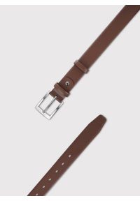 Pako Lorente - PAKO LORENTE - Brązowy skórzany pasek męski. Kolor: czarny, brązowy. Materiał: skóra #3