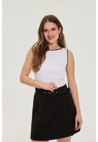 MOODO - Top biały. Kolor: biały. Materiał: elastan, bawełna #1