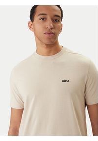BOSS T-Shirt 50506373 Beżowy Regular Fit. Kolor: beżowy. Materiał: bawełna #3