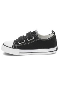 Big-Star - Czarne Trampki Big Star Modne Buty Dziecięce. Okazja: na co dzień. Zapięcie: rzepy. Kolor: czarny. Materiał: guma, materiał. Styl: klasyczny, casual, sportowy #8