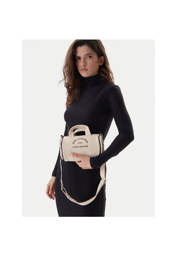 Karl Lagerfeld - Torebka KARL LAGERFELD. Kolor: beżowy