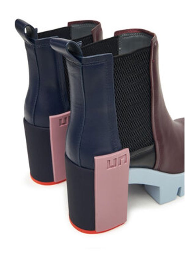 United Nude Botki Grip Chelsea Mid IV 1095992516 Bordowy. Kolor: czerwony. Materiał: skóra