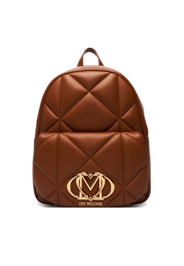 Love Moschino - LOVE MOSCHINO Plecak JC4037PP1OLC0200 Brązowy. Kolor: brązowy. Materiał: skóra