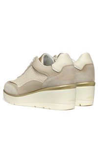Geox Sneakersy D Ilde D55RAB 05422 C5AH6 Beżowy. Kolor: beżowy. Materiał: skóra #3