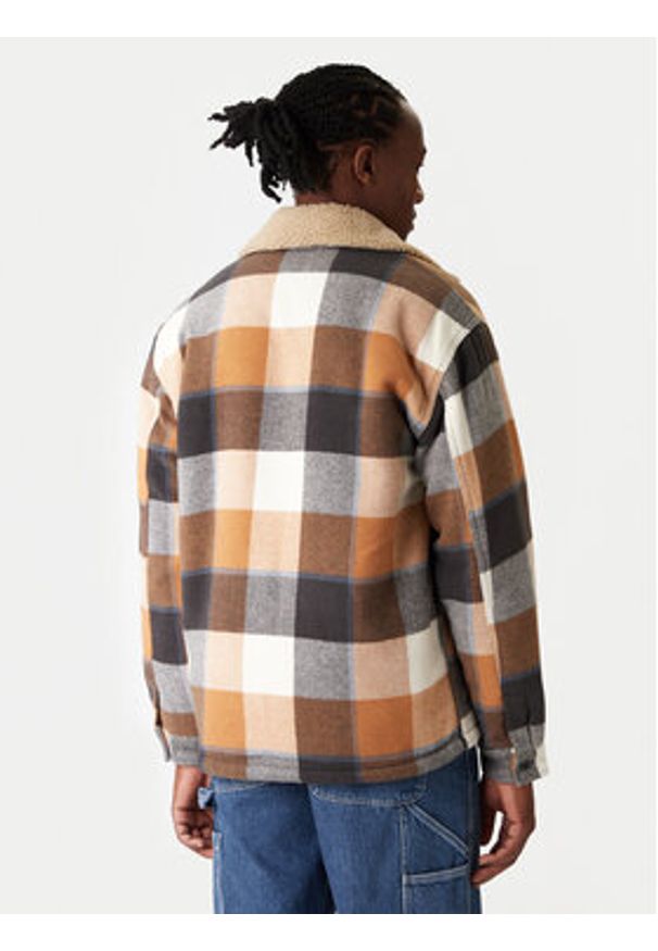 Quiksilver Kurtka przejściowa Dna Sherpa Harrington EQYJK04201 Brązowy Regular Fit. Kolor: brązowy. Materiał: bawełna