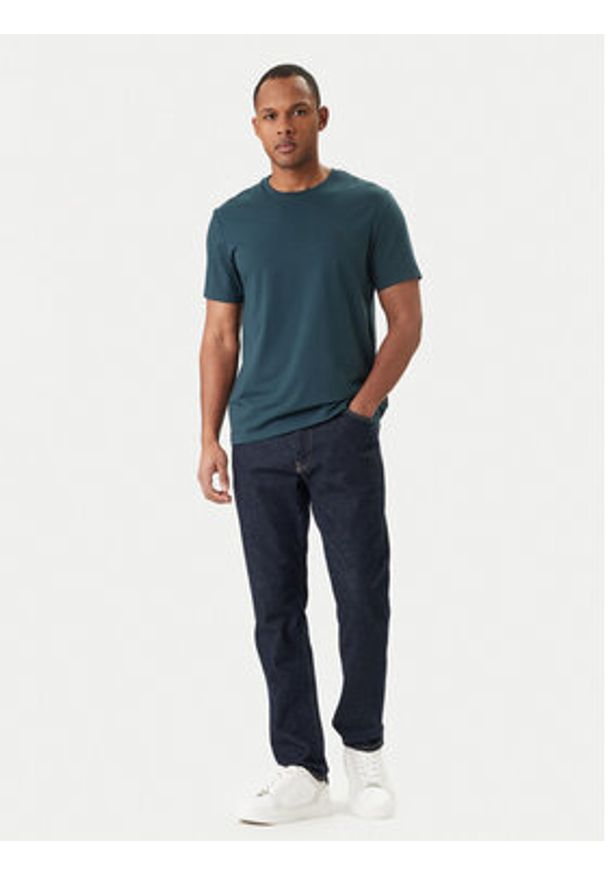 Calvin Klein T-Shirt LV04LC240G Zielony Slim Fit. Kolor: zielony. Materiał: bawełna