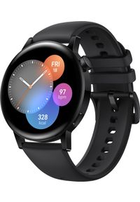 HUAWEI - Smartwatch Huawei Watch GT 3 Active Fluorelastomer Armband Czarny (55027152). Rodzaj zegarka: smartwatch. Kolor: czarny #1