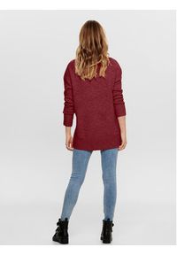only - ONLY Sweter 15173800 Bordowy Regular Fit. Kolor: czerwony. Materiał: syntetyk
