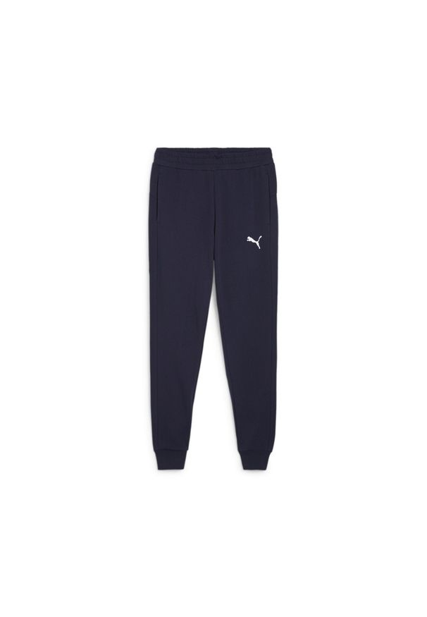 Spodnie dresowe Puma Teamgoal Casuals. Kolor: niebieski. Materiał: dresówka. Sport: piłka nożna