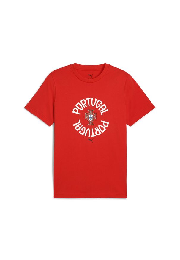 Puma - Męska koszulka Portugalia ftblNRGY PUMA. Kolor: czerwony, biały, wielokolorowy. Sport: piłka nożna