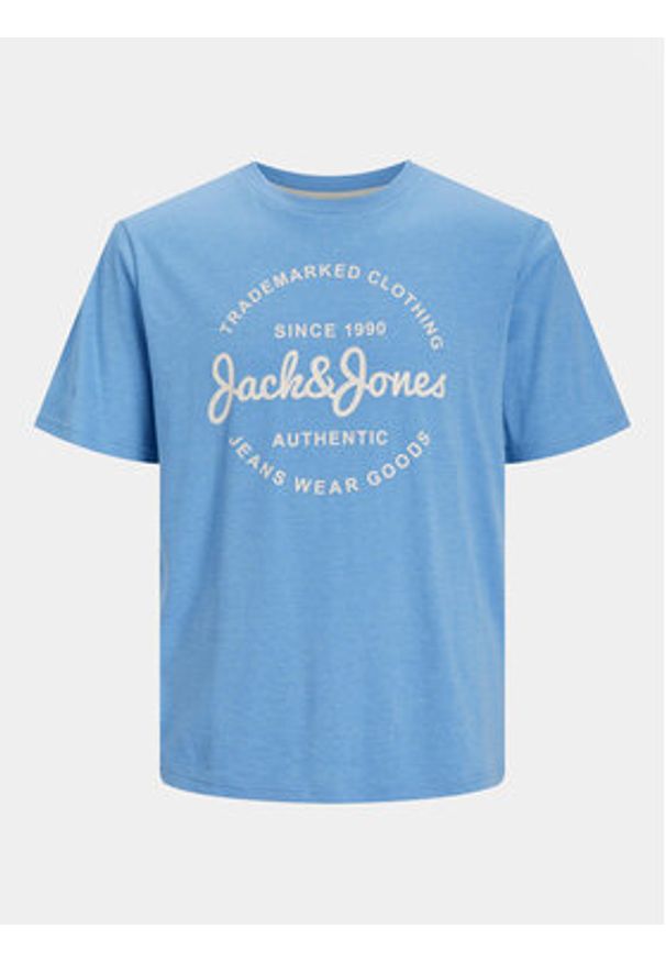 Jack & Jones - Jack&Jones T-Shirt Forest 12247972 Niebieski Standard Fit. Kolor: niebieski. Materiał: bawełna, syntetyk